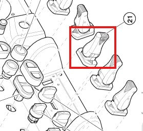 Joystick-Ersatzteil – Niftylift P26554