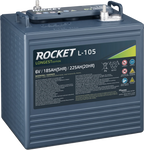 Rocket L-105 Deep Cycle 6V 225Ah Batterie für Arbeitsbühnen und Golfcarts
