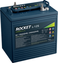 Hochleistungs-Antriebsbatterie Rocket L-125 6V 240Ah für maximale Reichweite bei Arbeitsbühnen